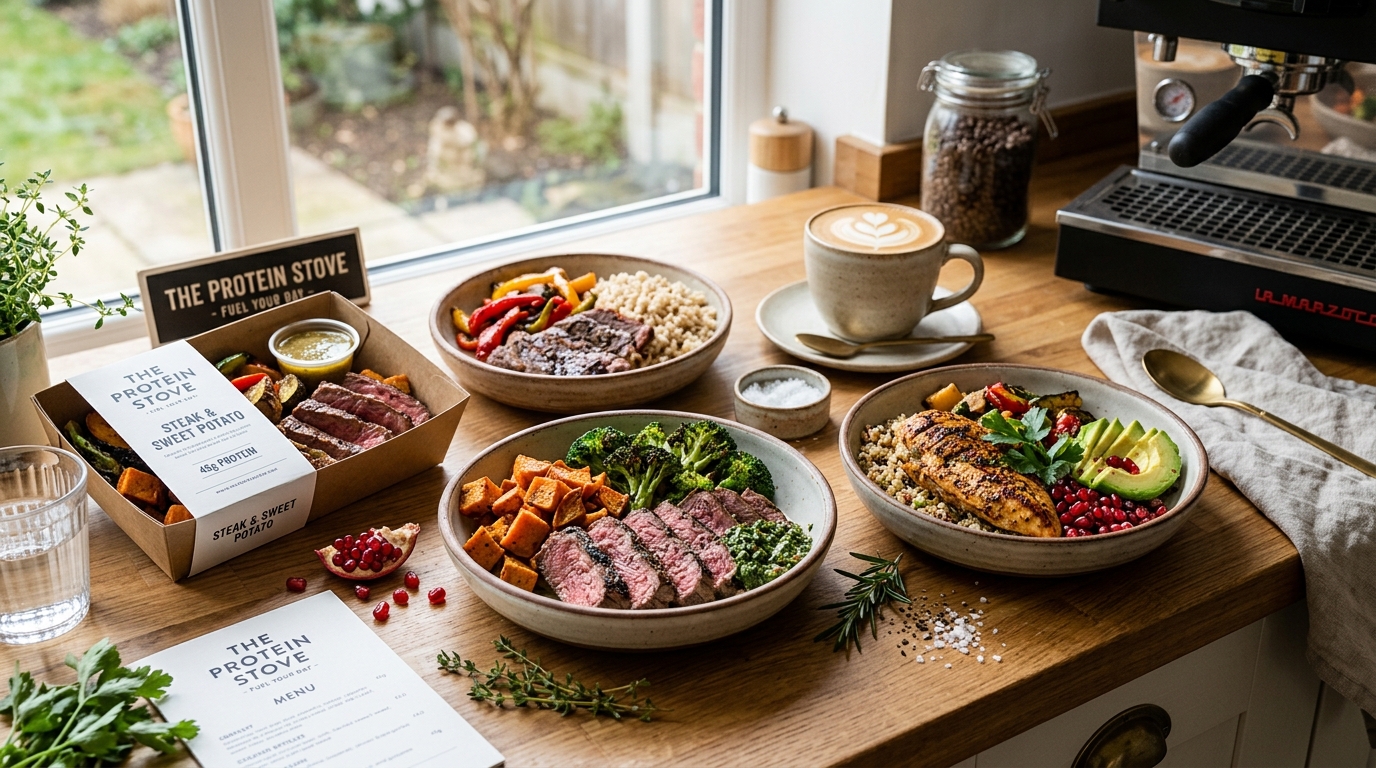 The Protein Stove Chef Meal Prep Spread in Middleton